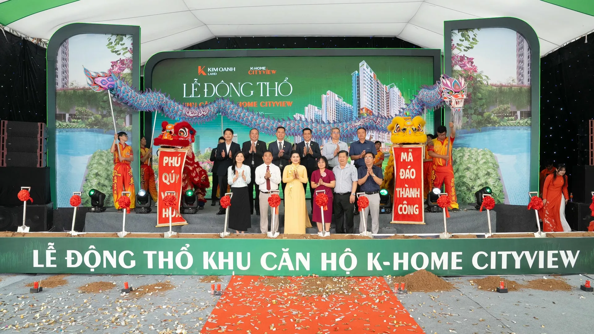 Lễ động thổ khu căn hộ K-Home Cityview diễn ra sáng 23-9.